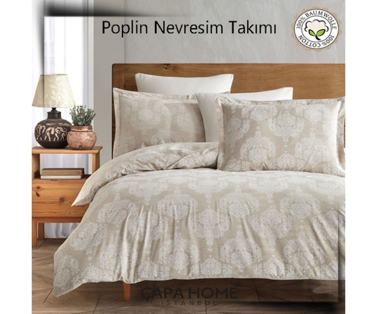 Çapa Home Poplin Nevresim Takımı %100 pamuk